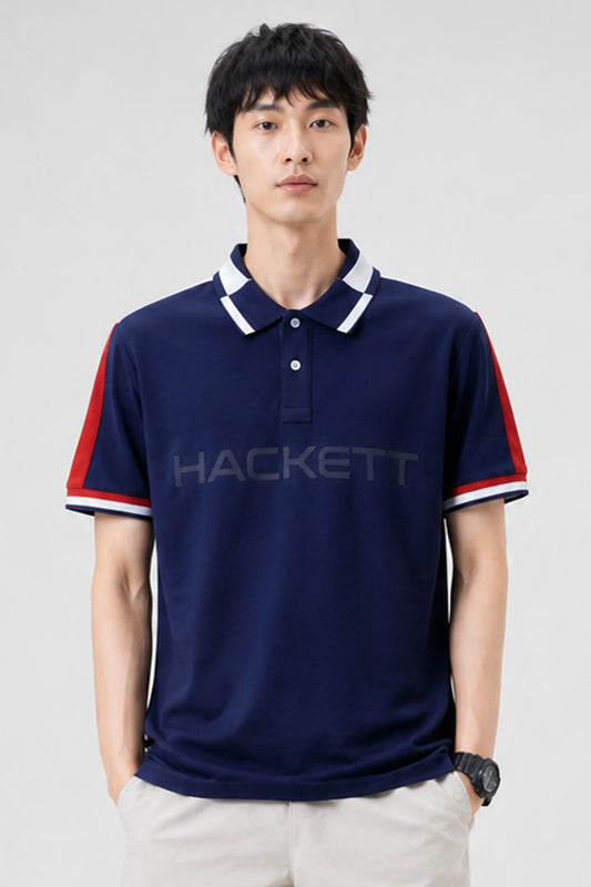 Men's Black Slim-Fit Short Sleeve Casual Shirt