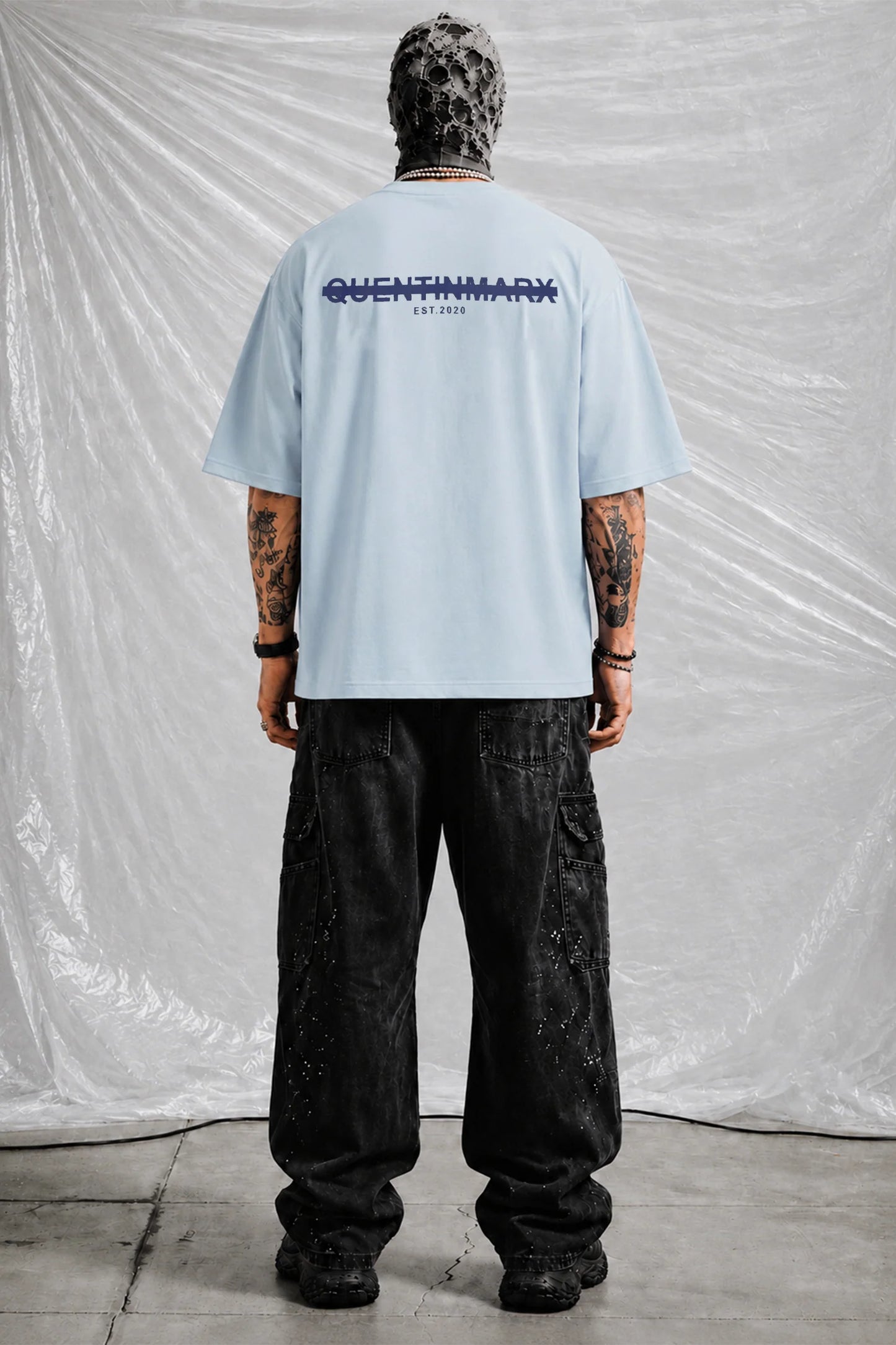 Oversized Beige Urban Streetwear Graphic Cotton T-Shirt