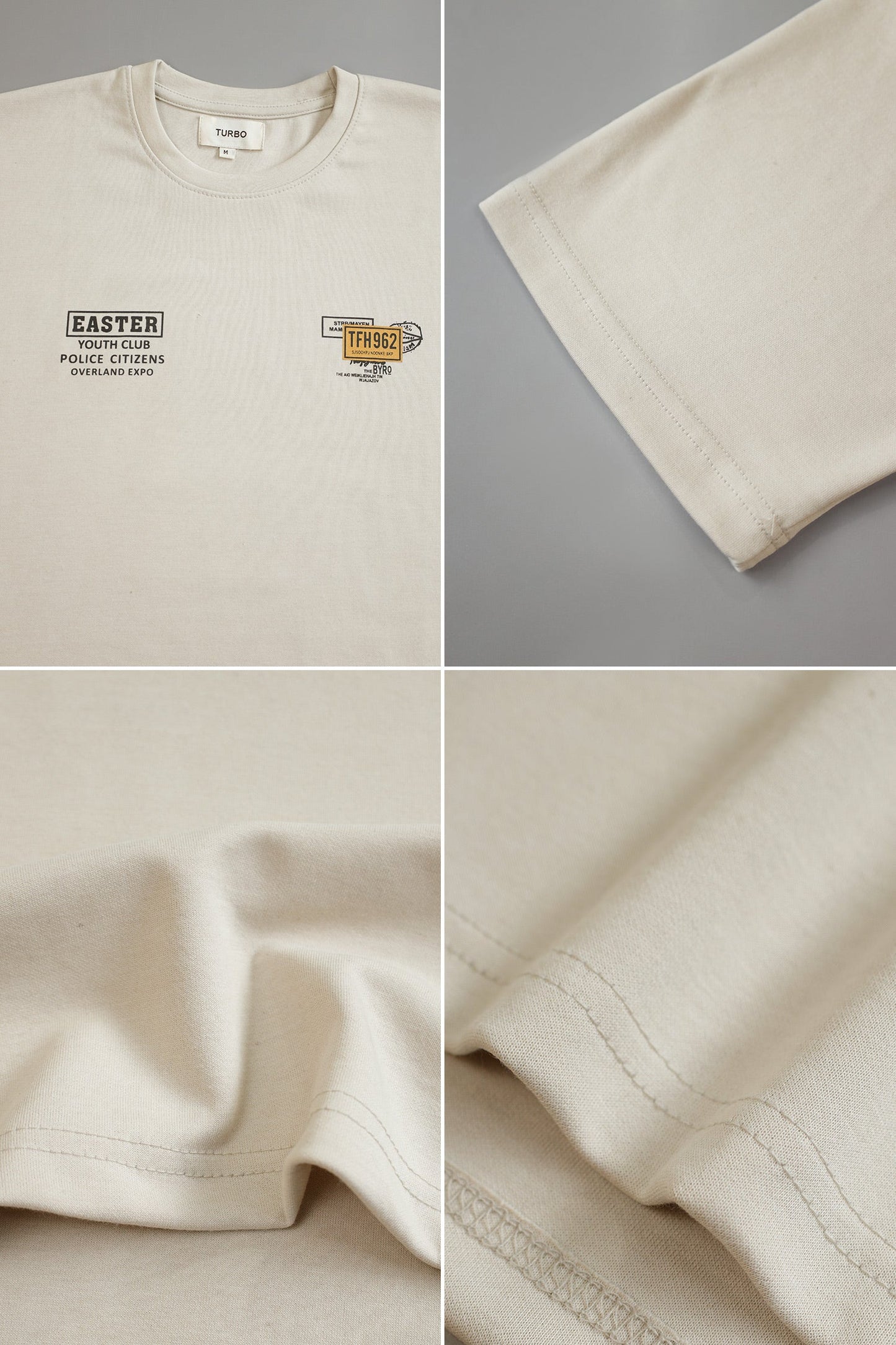 Oversized Sky Blue Premium Cotton Casual T-Shirt