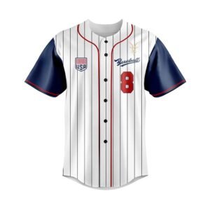 Navy Sleeve White Pinstripe Custom Baseball Uniform Set (Jersey + Pants)