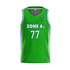 Custom Basketball Uniform Set – Green & Royal Blue