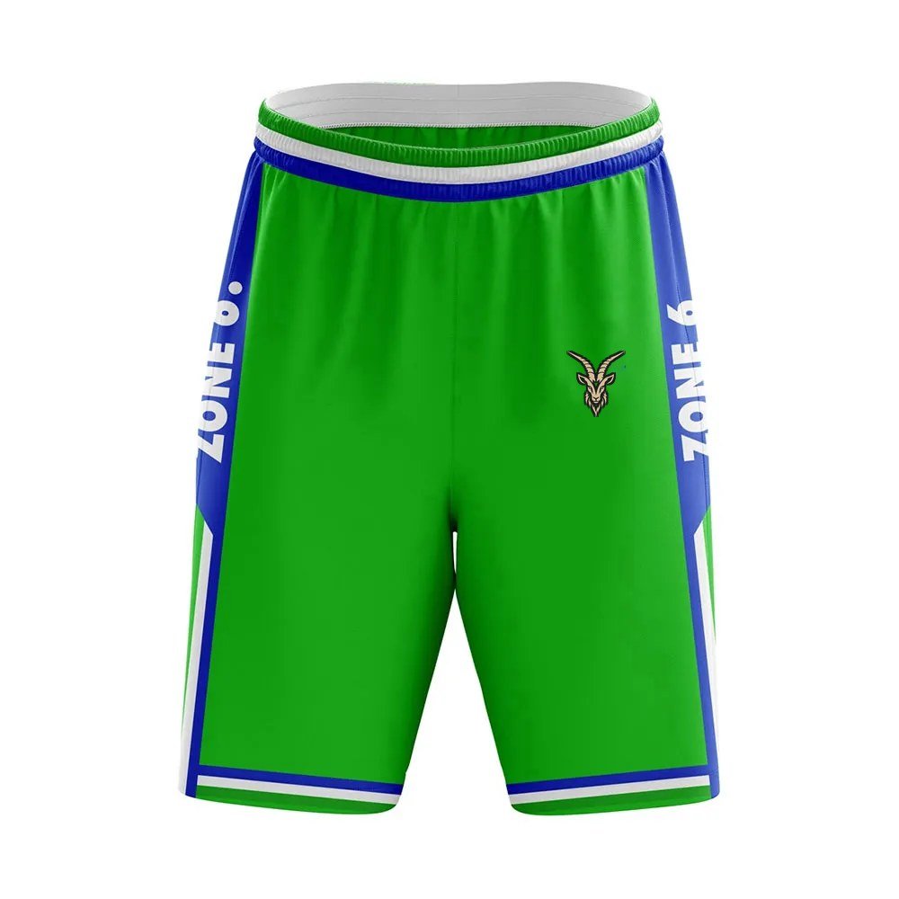 Custom Basketball Uniform Set – Green & Royal Blue - Image 2