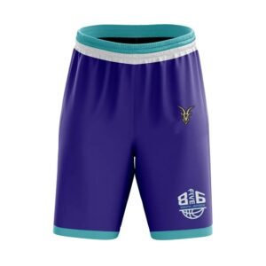Custom Basketball Uniform Set – Purple & Teal Hexagon