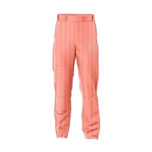 Coral Pinstripe ‘New York’ Custom Baseball Uniform Set (Jersey + Pants)