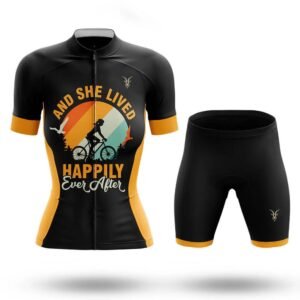 Women’s And She Lived Happily Ever After Cycling Jersey and Shorts Set