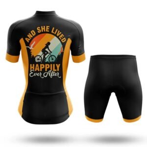 Women’s And She Lived Happily Ever After Cycling Jersey and Shorts Set