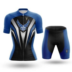 Women’s Blue Wings Cycling Jersey and Shorts Set