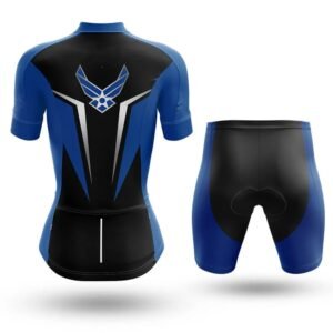 Women’s Blue Wings Cycling Jersey and Shorts Set